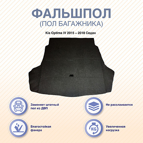 Фальшпол (пол багажника)  Kia Optima IV 2015 – 2018 седан